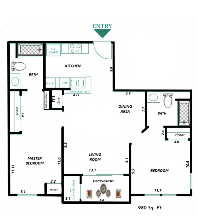 661 N Rose Dr Studio-2 Beds Apartment for Rent - Photo Gallery 68